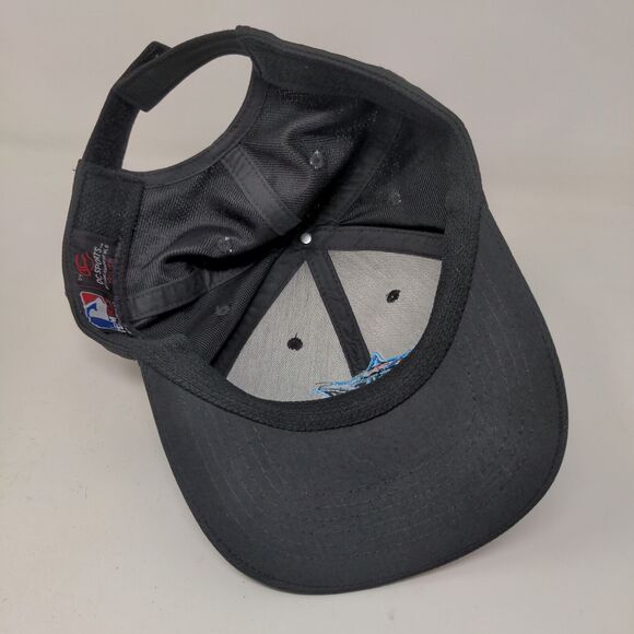 OC Sports Boy's Strapback Hat Black Youth Miami Marlins MLB Baseball - Picture 6 of 7